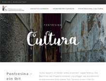 Tablet Screenshot of cultura-pontresina.ch